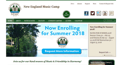 Desktop Screenshot of nemusiccamp.com