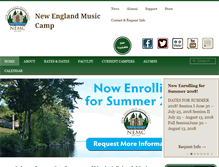 Tablet Screenshot of nemusiccamp.com